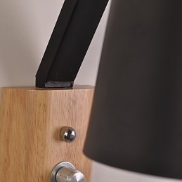 Caracteristică modernă, contemporană, cu finisaj cu oxid negru, pentru aplice de perete