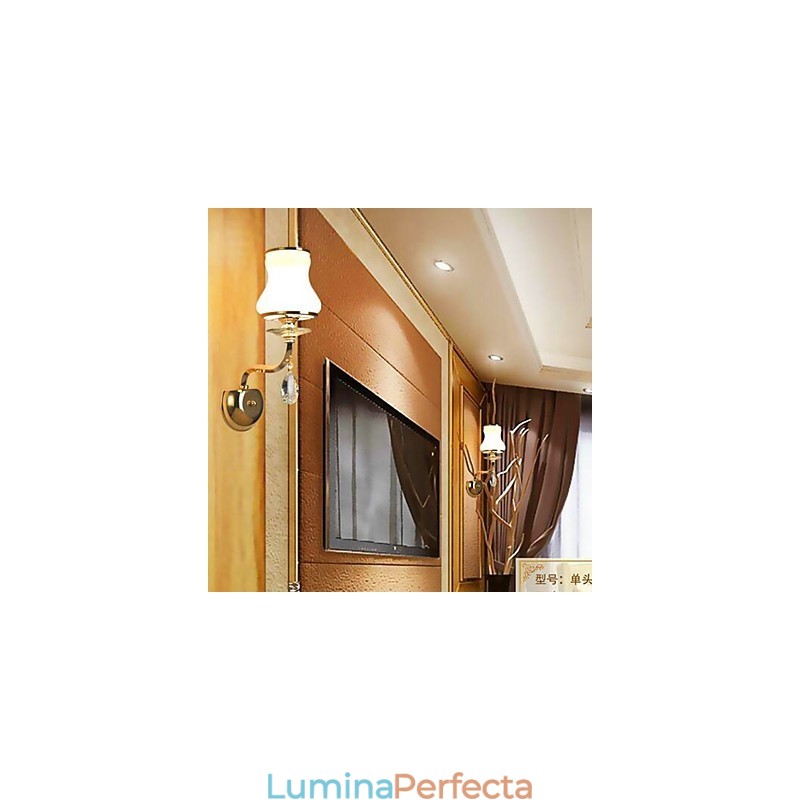 Caracteristică modernă și contemporană galvanizată pentru lumini de perete cu lumină ambientală pentru protecția ochilor în stil mini