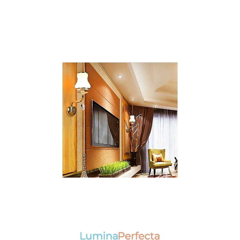Caracteristică modernă și contemporană galvanizată pentru lumini de perete cu lumină ambientală pentru protecția ochilor în stil mini
