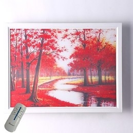 Funcție integrată de pictură modernă contemporană modernă contemporană pentru aplice de perete cu lumină ambientală