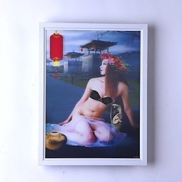 Funcție integrată de pictură modernă contemporană modernă contemporană pentru aplice de perete cu lumină ambientală