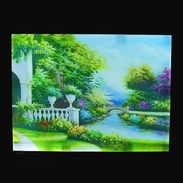 Funcție integrată de pictură modernă contemporană modernă contemporană pentru aplice de perete cu lumină ambientală