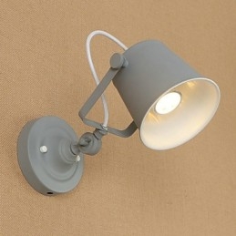 Aplică de perete din oțel vopsit Dumb Black American Coffee Decoration Lumină de perete retro Lampă cu sabie pe perete