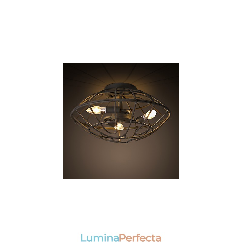 Suport din metal cu pictură în stil retro mini