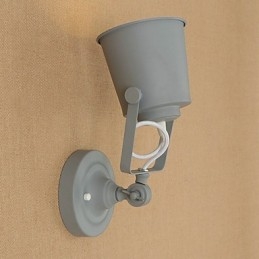Aplică de perete din oțel vopsit Dumb Black American Coffee Decoration Lumină de perete retro Lampă cu sabie pe perete