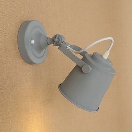 Aplică de perete din oțel vopsit Dumb Black American Coffee Decoration Lumină de perete retro Lampă cu sabie pe perete