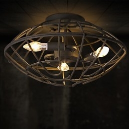 Suport din metal cu pictură în stil retro mini