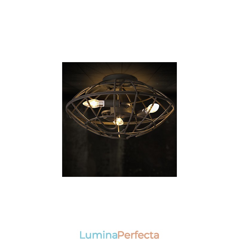 Suport din metal cu pictură în stil retro mini