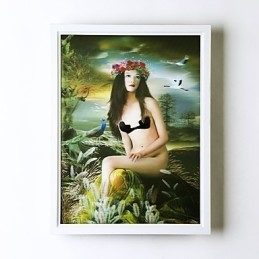 Funcție integrată de pictură modernă contemporană modernă contemporană pentru aplice de perete cu lumină ambientală