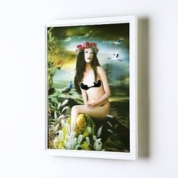 Funcție integrată de pictură modernă contemporană modernă contemporană pentru aplice de perete cu lumină ambientală