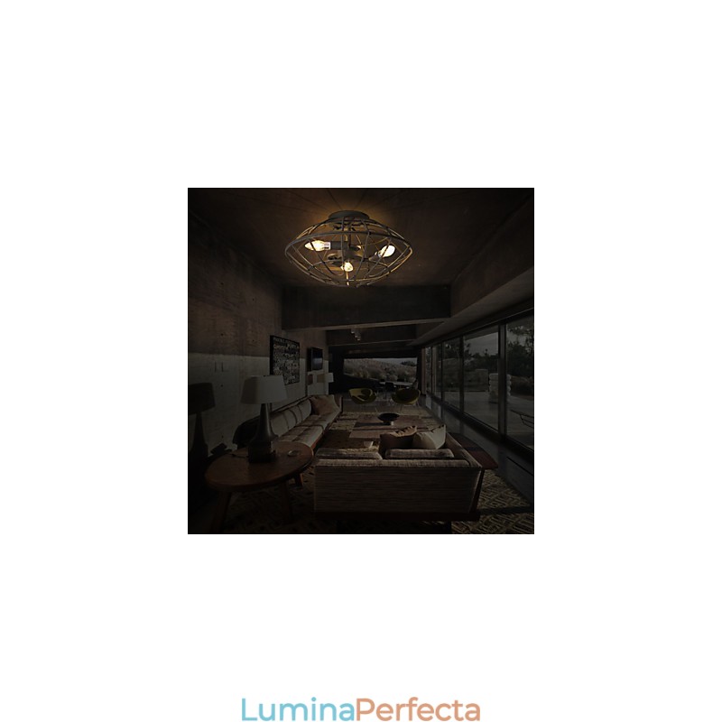 Suport din metal cu pictură în stil retro mini