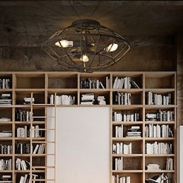 Suport din metal cu pictură în stil retro mini