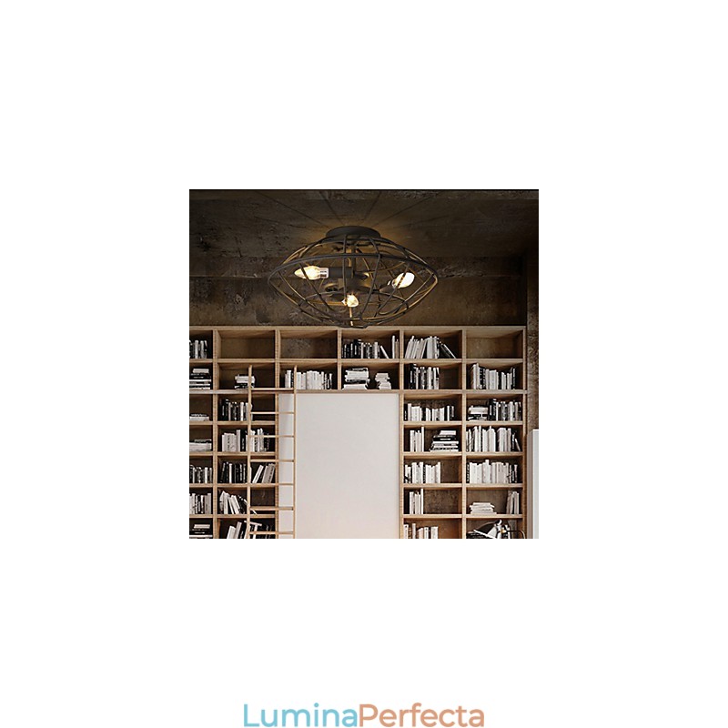 Suport din metal cu pictură în stil retro mini