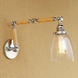 Caracteristică galvanizată retro de țară pentru lumini cu braț oscilant de protecție a ochilor