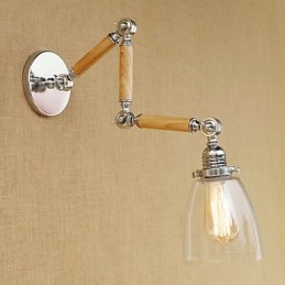 Caracteristică galvanizată retro de țară pentru lumini cu braț oscilant de protecție a ochilor