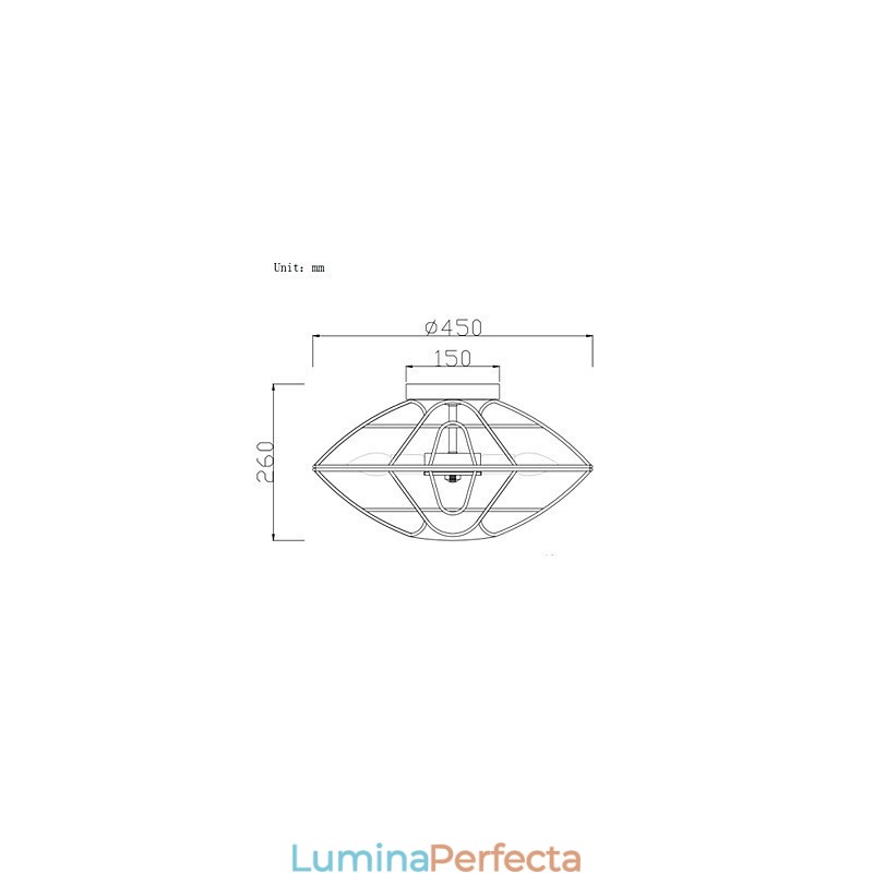 Suport din metal cu pictură în stil retro mini
