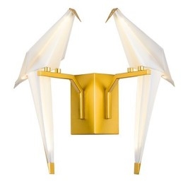 Caracteristică integrată simplă tradițională clasică Country Gold pentru lumină ambientală în stil mini