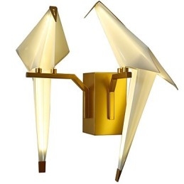 Caracteristică integrată simplă tradițională clasică Country Gold pentru lumină ambientală în stil mini