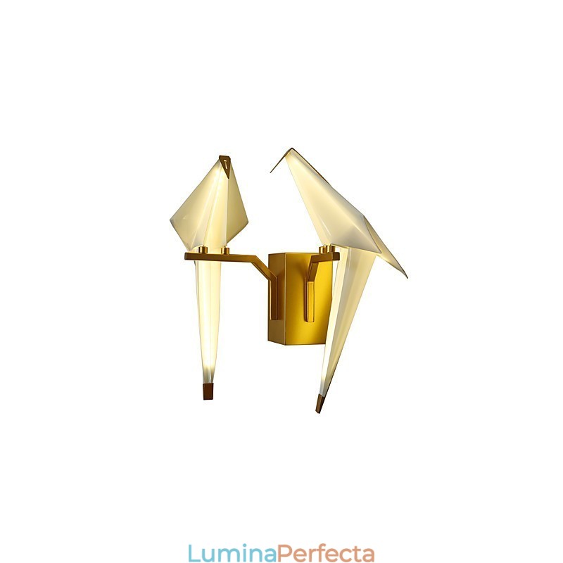 Caracteristică integrată simplă tradițională clasică Country Gold pentru lumină ambientală în stil mini