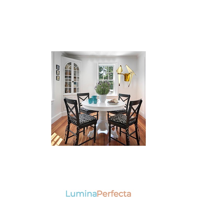 Caracteristică integrată simplă tradițională clasică Country Gold pentru lumină ambientală în stil mini