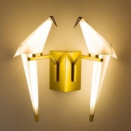 Caracteristică integrată simplă tradițională clasică Country Gold pentru lumină ambientală în stil mini