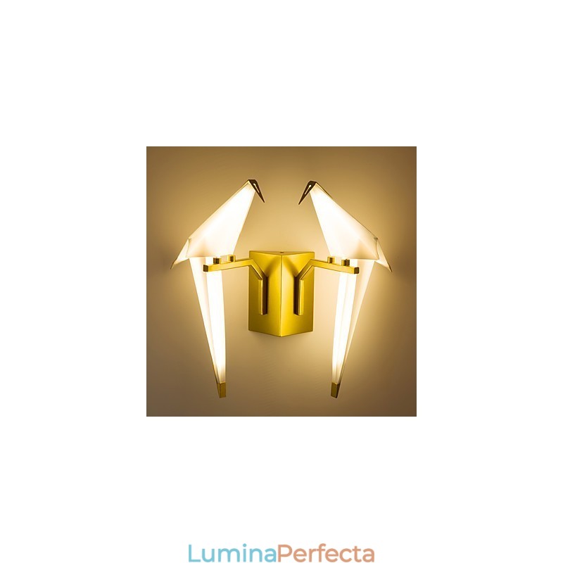 Caracteristică integrată simplă tradițională clasică Country Gold pentru lumină ambientală în stil mini