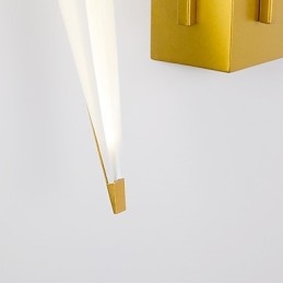 Caracteristică integrată simplă tradițională clasică Country Gold pentru lumină ambientală în stil mini