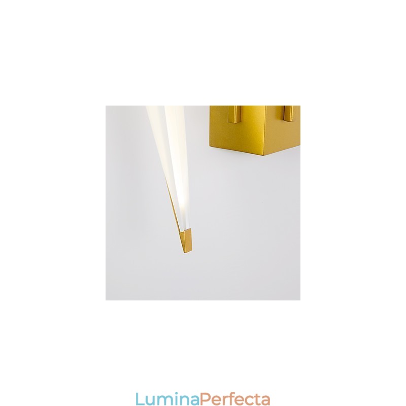 Caracteristică integrată simplă tradițională clasică Country Gold pentru lumină ambientală în stil mini