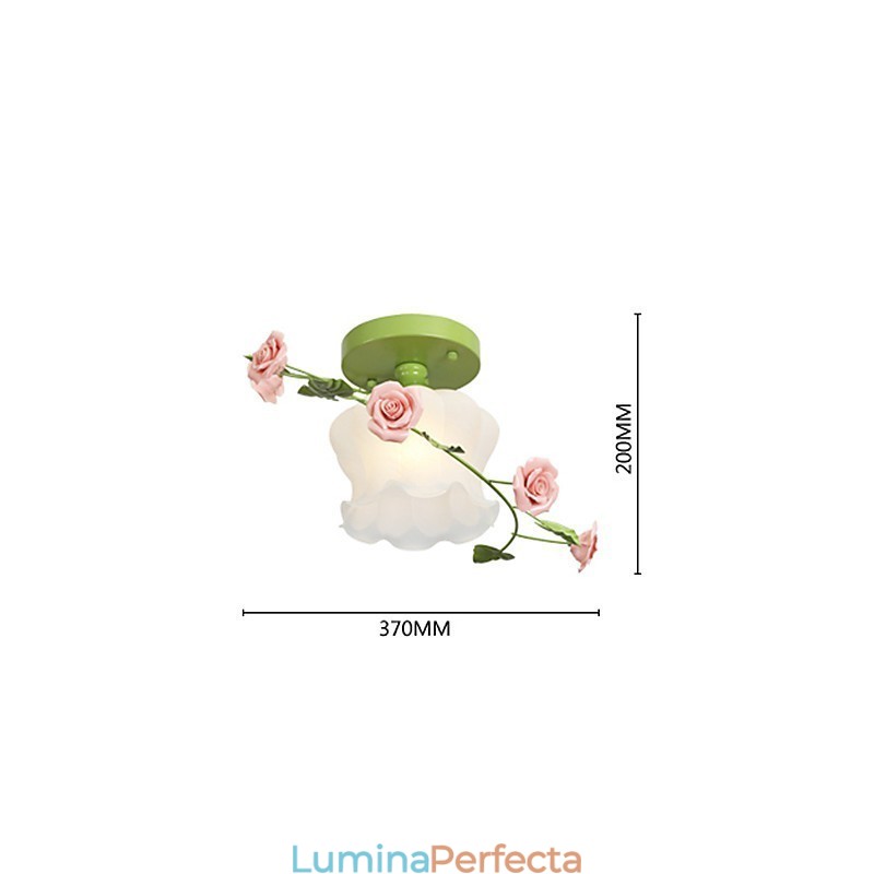 Ziua Îndrăgostiților Florile și plantele din grădina de trandafiri absoarbe lumina domului