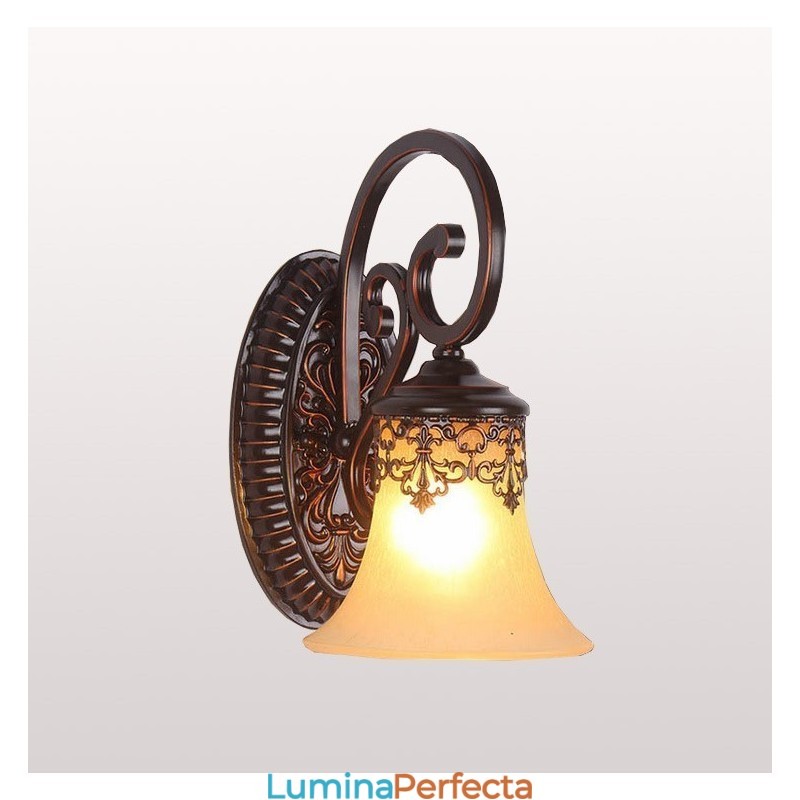 Lampă de perete pentru holul hotelului Lampă de perete europeană pentru dormitor Lampă pentru sufragerie creativă Lampă de perete pentru coridor retro
