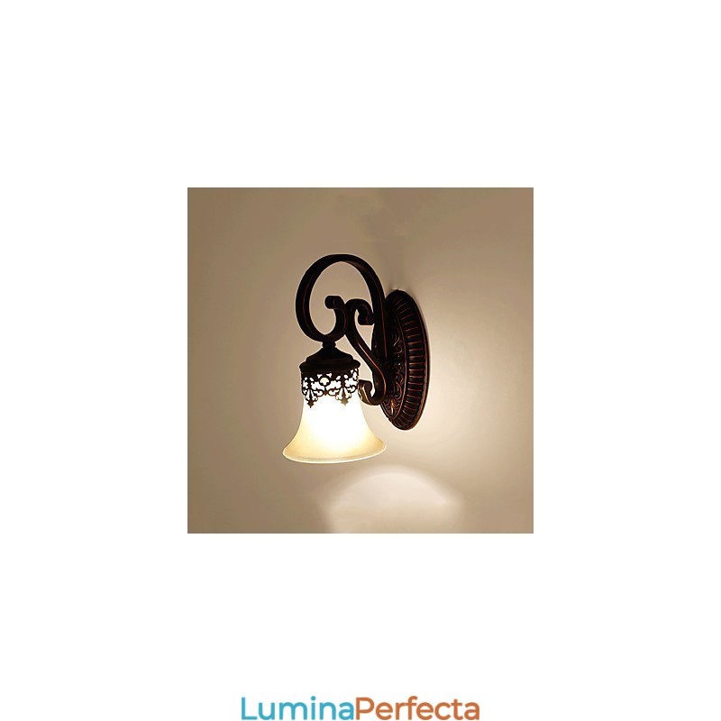 Lampă de perete pentru holul hotelului Lampă de perete europeană pentru dormitor Lampă pentru sufragerie creativă Lampă de perete pentru coridor retro
