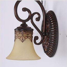 Lampă de perete pentru holul hotelului Lampă de perete europeană pentru dormitor Lampă pentru sufragerie creativă Lampă de perete pentru coridor retro