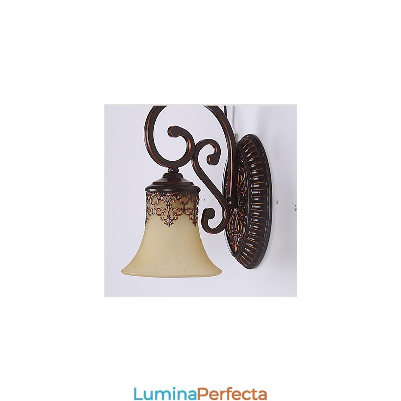 Lampă de perete pentru holul hotelului Lampă de perete europeană pentru dormitor Lampă pentru sufragerie creativă Lampă de perete pentru coridor retro