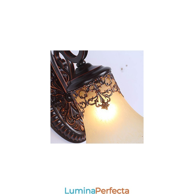 Lampă de perete pentru holul hotelului Lampă de perete europeană pentru dormitor Lampă pentru sufragerie creativă Lampă de perete pentru coridor retro