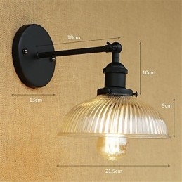 Caracteristică de pictură retro de la țară pentru aplice de perete cu lumină ambientală pentru protecția ochilor în stil mini