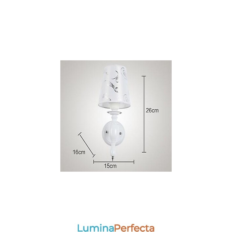 Aplice de perete cu lumină în sus, modernă și contemporană galvanizată