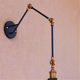 Rustic Lodge Country Chrome Caracteristică pentru Lumină ambientală cu braț oscilant Lumini cu braț oscilant