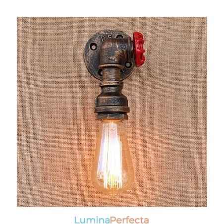 Nostalgia Țeavă de apă simplă Lampă decorativă de perete mică Nostalgia Țeavă de apă simplă Lampă decorativă de perete mică