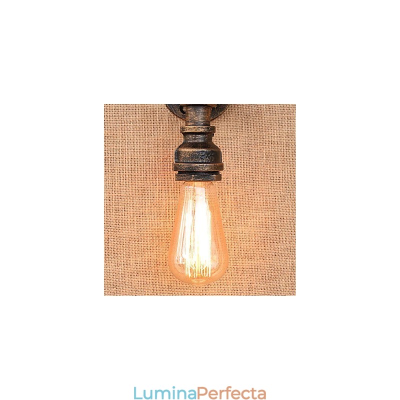 Nostalgia Țeavă de apă simplă Lampă decorativă de perete mică
