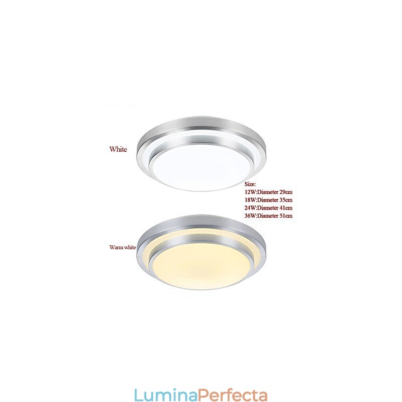Lumini cu montaj încastrat Lumină rotundă simplă modernă diametru 29 cm