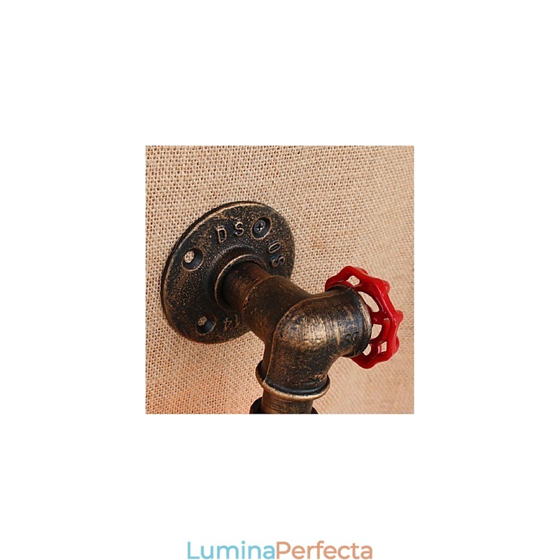 Nostalgia Țeavă de apă simplă Lampă decorativă de perete mică