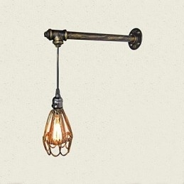 Aplice de perete vintage Loft Cu comutator Industrial Edison Fashion Simplicity Applique de perete Capac de bază metalic