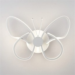 Aplice moderne de perete în formă de fluture metal creativ acrilic sufragerie hol dormitor camere de hotel lampă de noptieră