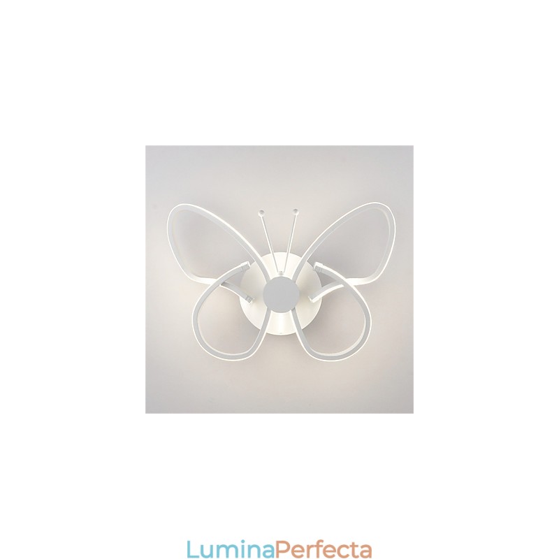 Aplice moderne de perete în formă de fluture metal creativ acrilic sufragerie hol dormitor camere de hotel lampă de noptieră