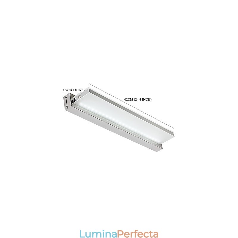Funcție galvanizată modernă și contemporană integrată pentru lumină ambientală Iluminat pentru baie