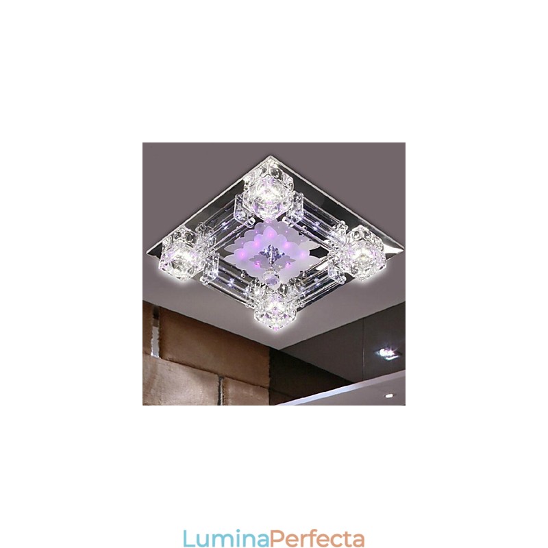 Montaj încastrat din sticlă galvanizată din cristal modern și contemporan