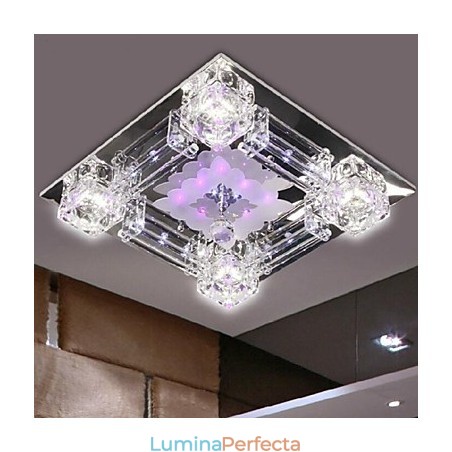 Montaj încastrat din sticlă galvanizată din cristal modern și contemporan Montaj încastrat din sticlă galvanizată din cristal modern și contemporan
