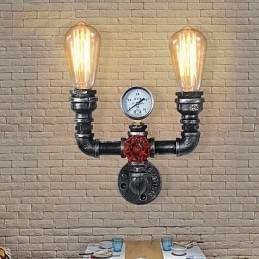 2 Capete Applique Metal Industriale Vintage Restaurant Cafe Bar Decor Iluminat