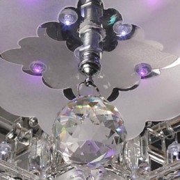 Montaj încastrat din sticlă galvanizată din cristal modern și contemporan