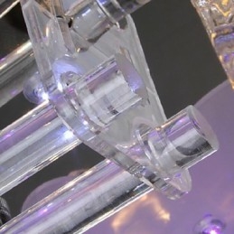 Montaj încastrat din sticlă galvanizată din cristal modern și contemporan